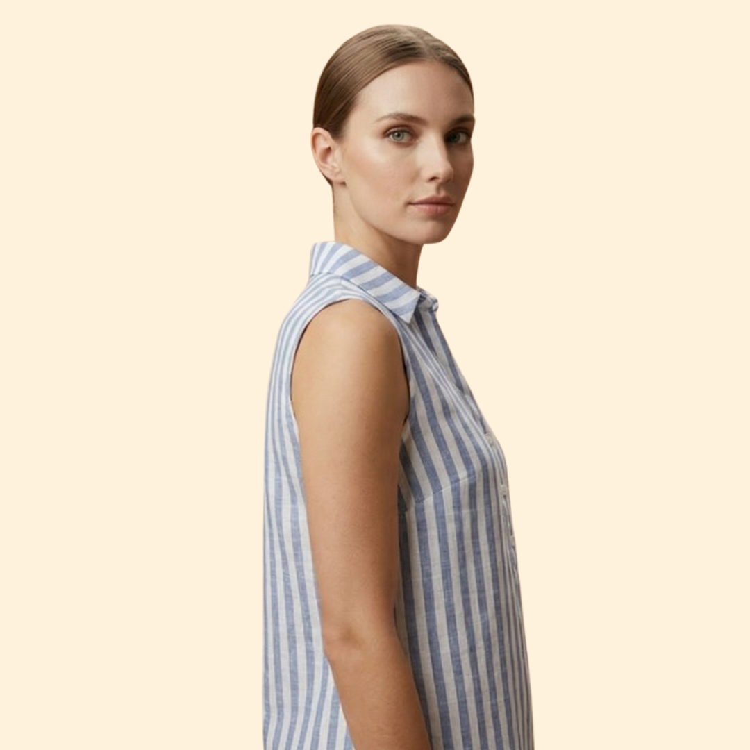 Women's Sleeveless Button Dress