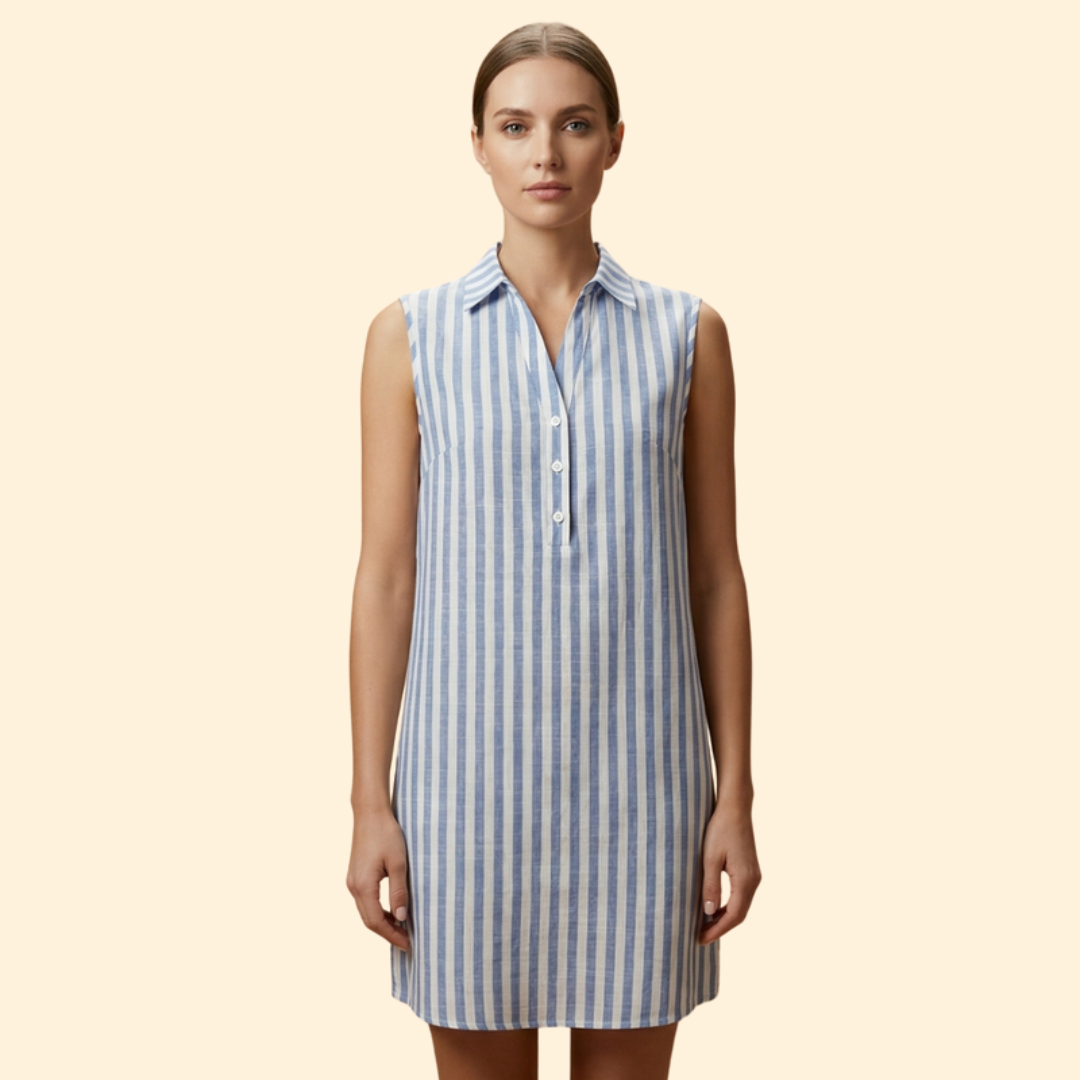 Women's Sleeveless Button Dress