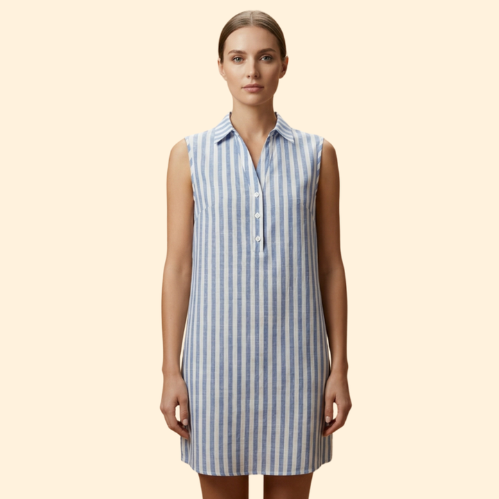 Women's Sleeveless Button Dress