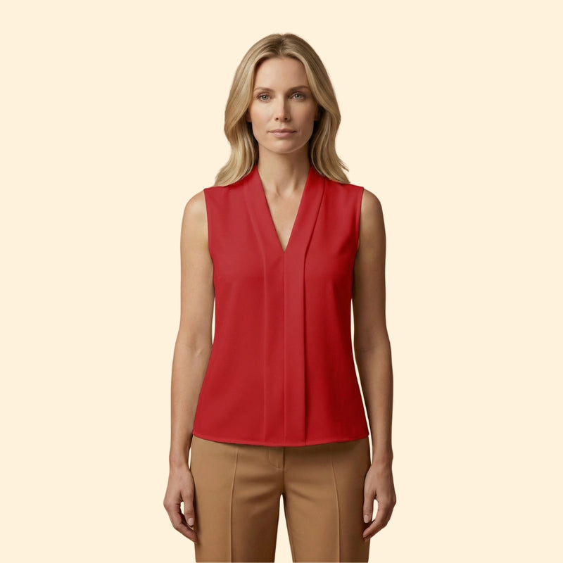 Women's Sleeveless Cotton Blouse