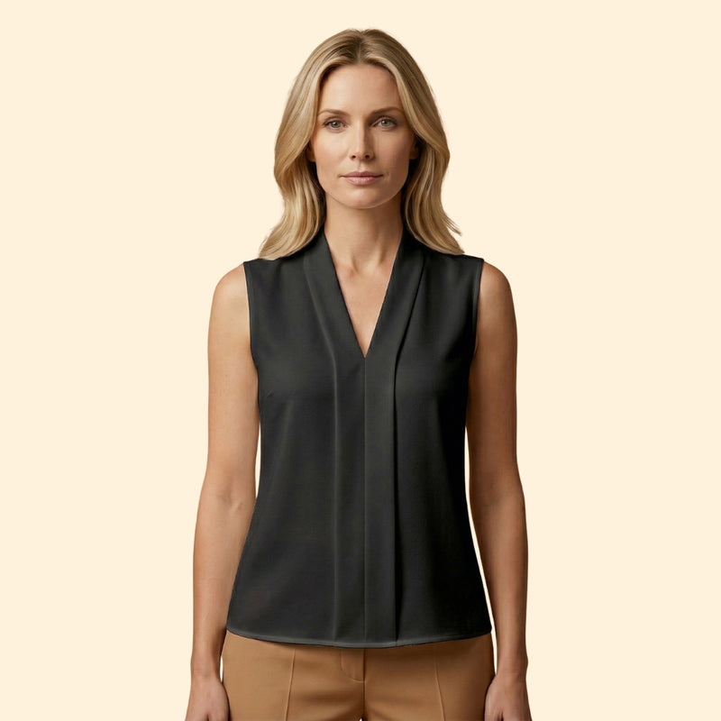 Women's Sleeveless Cotton Blouse