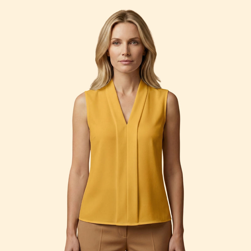 Women's Sleeveless Cotton Blouse