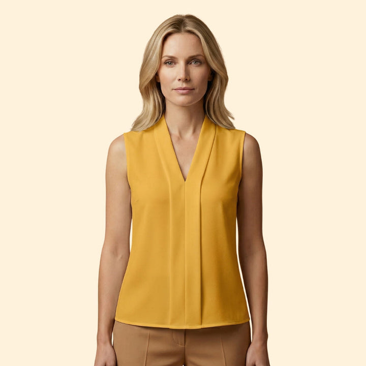 Women's Sleeveless Cotton Blouse
