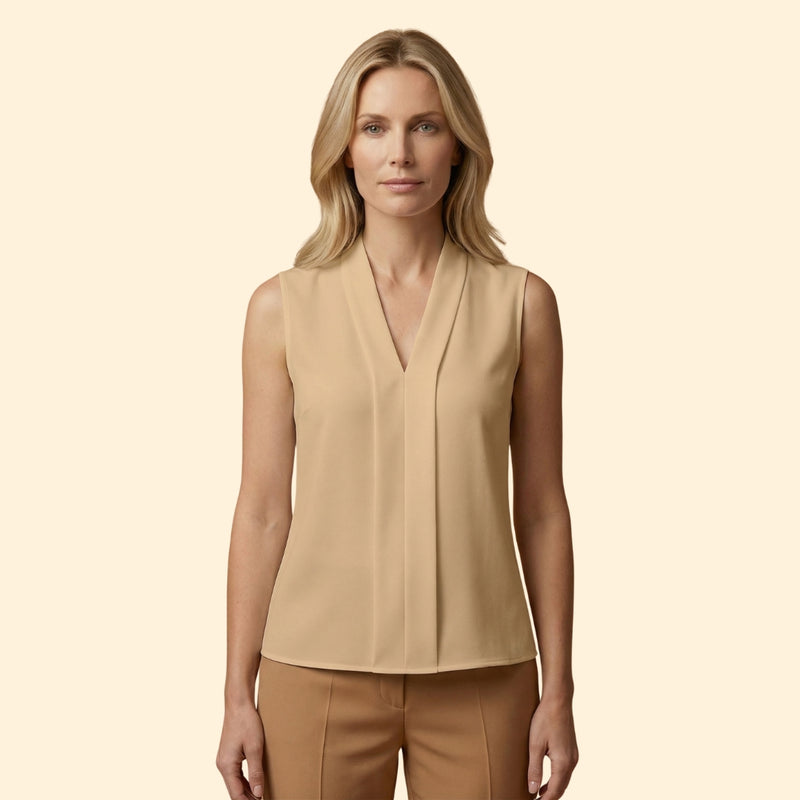 Women's Sleeveless Cotton Blouse