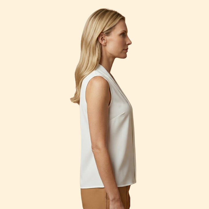Women's Sleeveless Cotton Blouse
