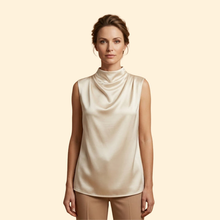 Women's Sleeveless Flowing Blouse