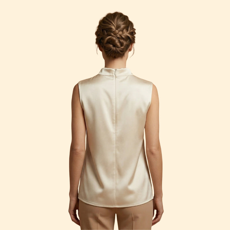 Women's Sleeveless Flowing Blouse