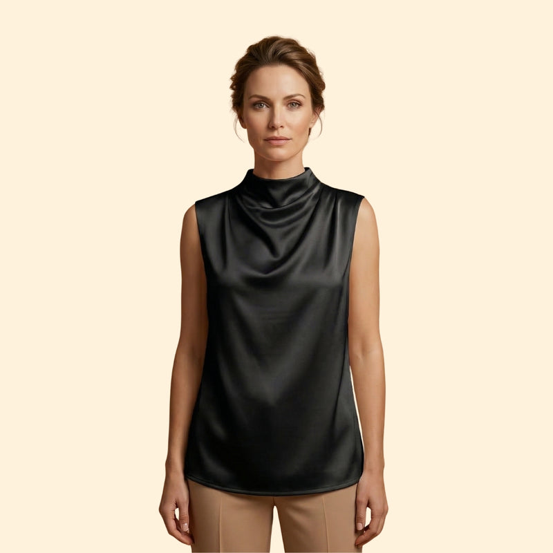 Women's Sleeveless Flowing Blouse