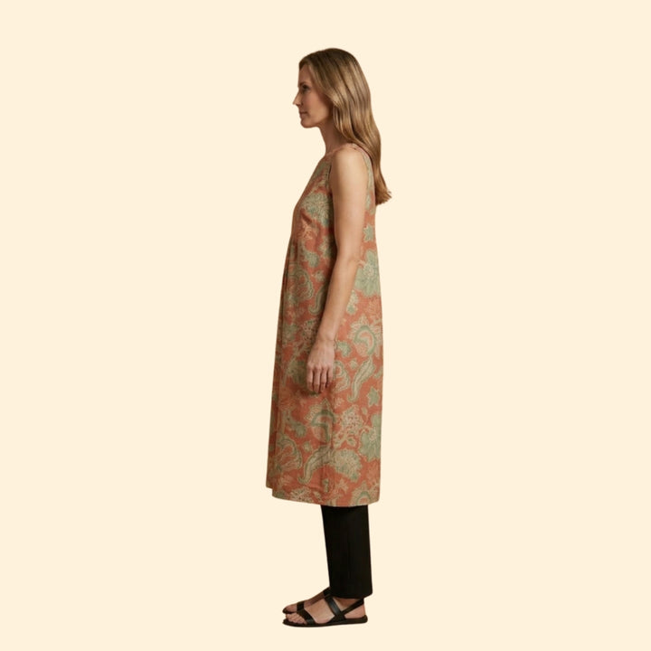 Women's Sleeveless Linen Dress