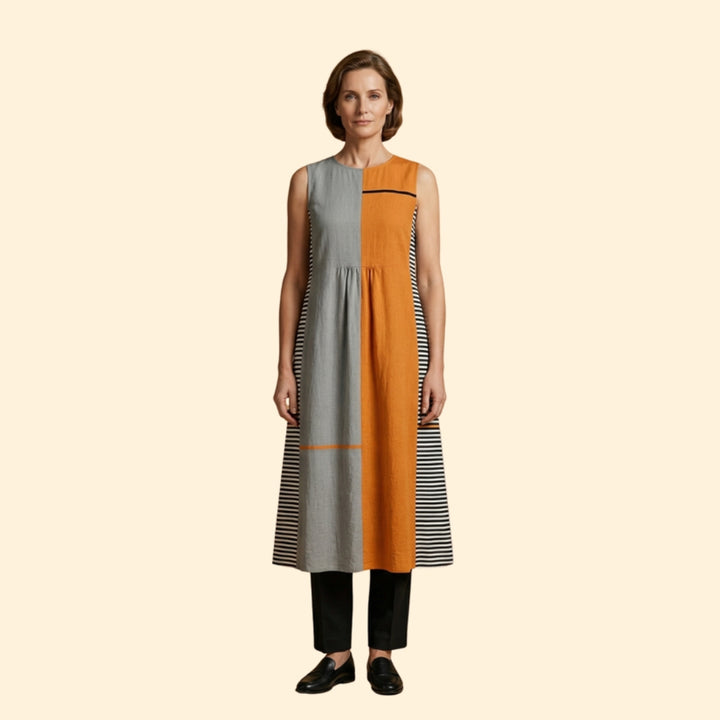 Women's Sleeveless Midi Dress
