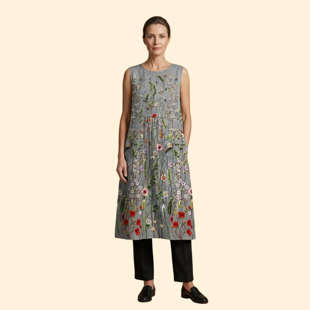 Women's Sleeveless Midi Dress