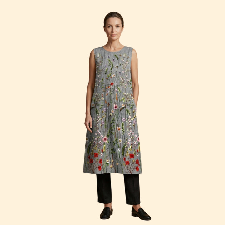Women's Sleeveless Midi Dress