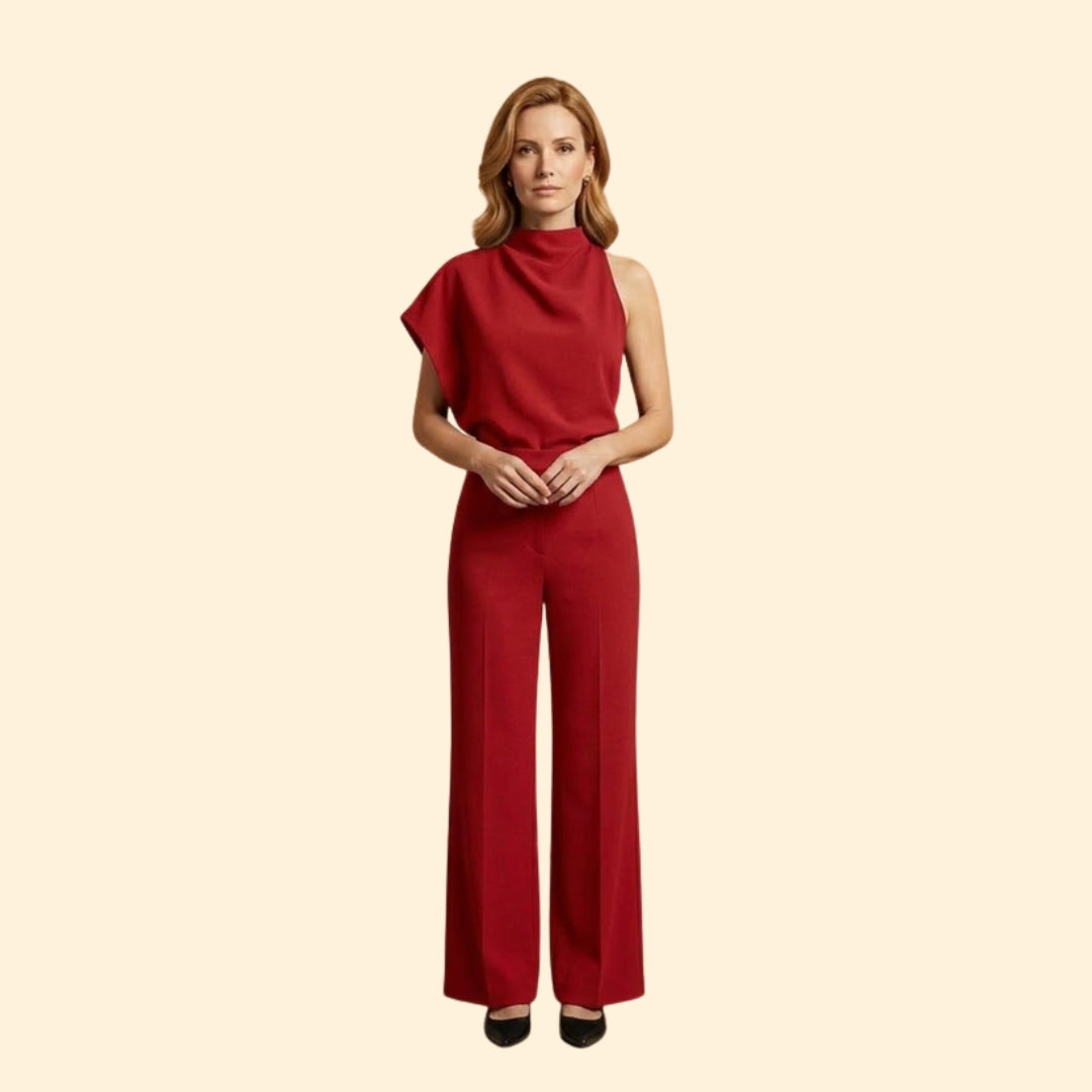 Women's Sleeveless Wide-Leg Jumpsuit