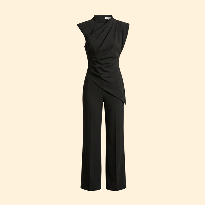 Women's Sleeveless Wide-Leg Jumpsuit