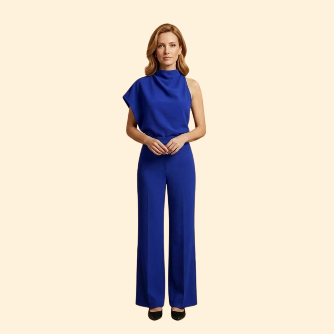 Women's Sleeveless Wide-Leg Jumpsuit