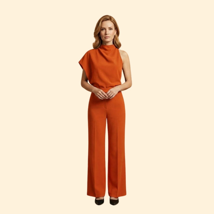 Women's Sleeveless Wide-Leg Jumpsuit