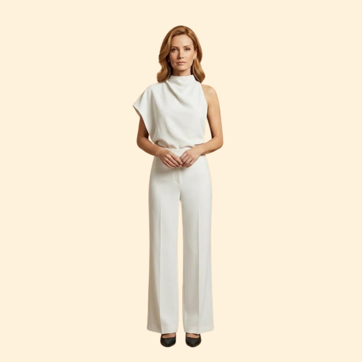 Women's Sleeveless Wide-Leg Jumpsuit