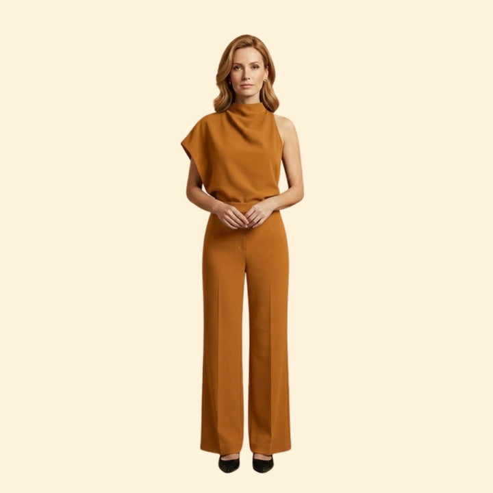 Women's Sleeveless Wide-Leg Jumpsuit