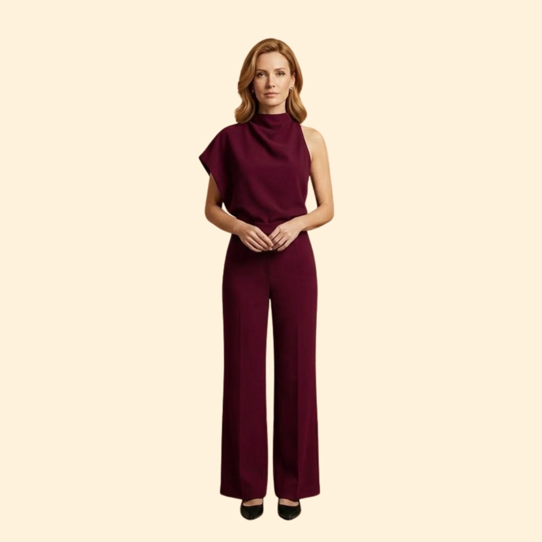 Women's Sleeveless Wide-Leg Jumpsuit