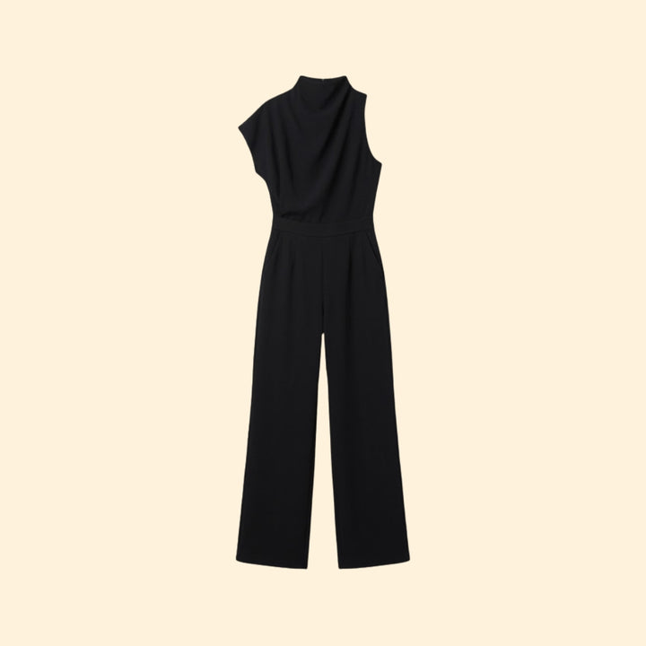 Women's Sleeveless Wide-Leg Jumpsuit