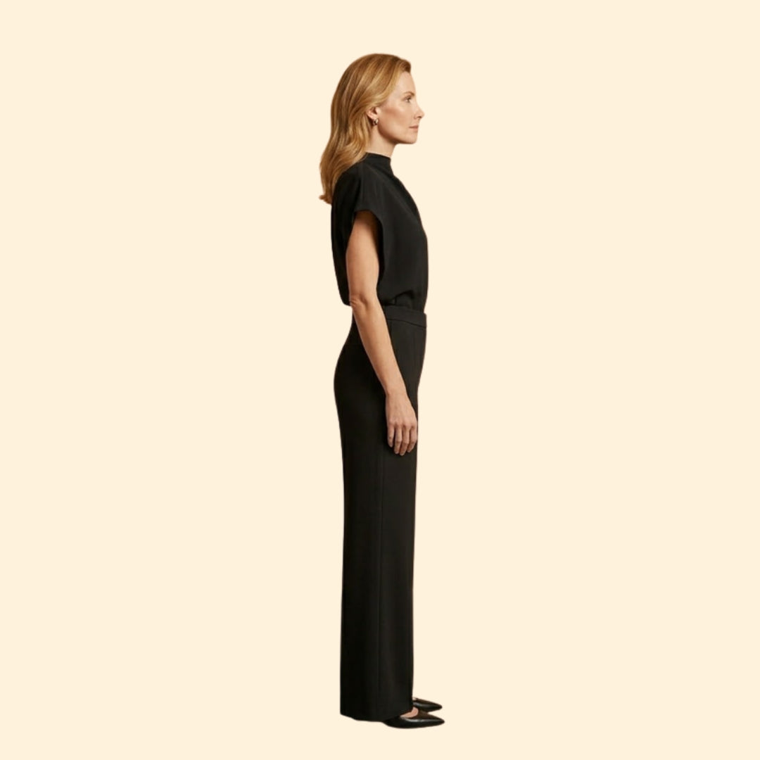 Women's Sleeveless Wide-Leg Jumpsuit
