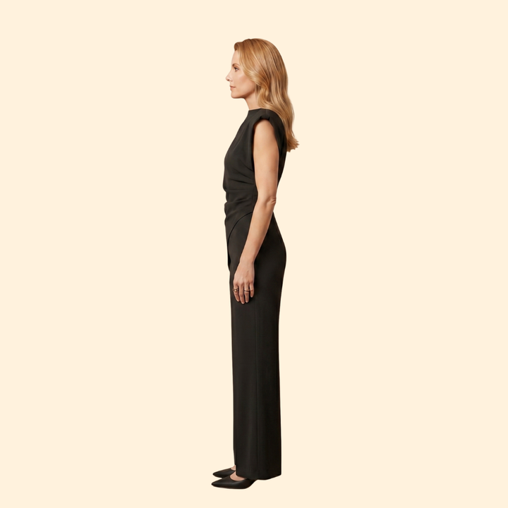 Women's Sleeveless Wide-Leg Jumpsuit