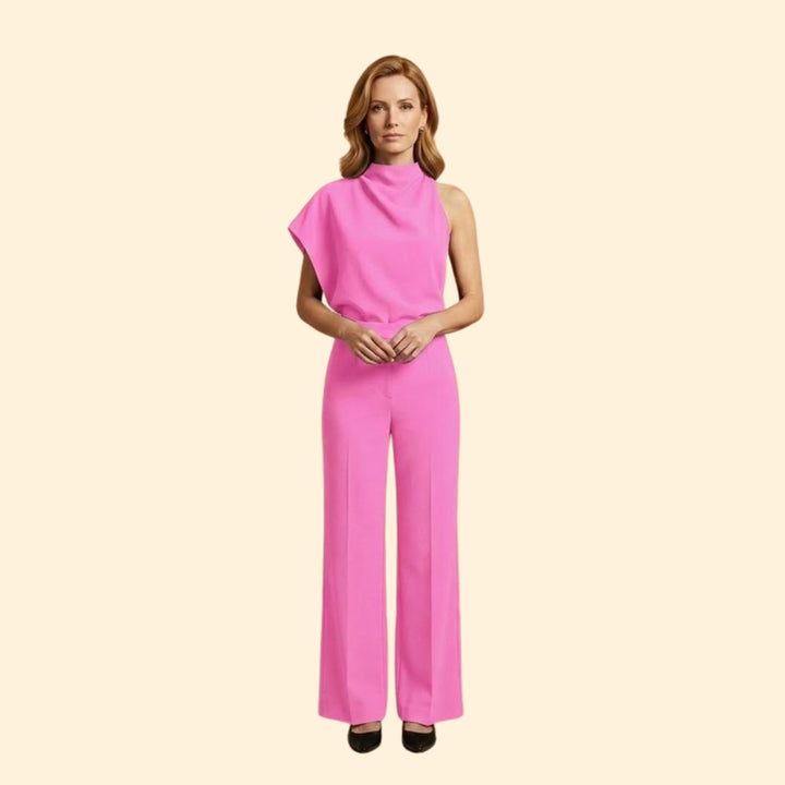 Women's Sleeveless Wide-Leg Jumpsuit
