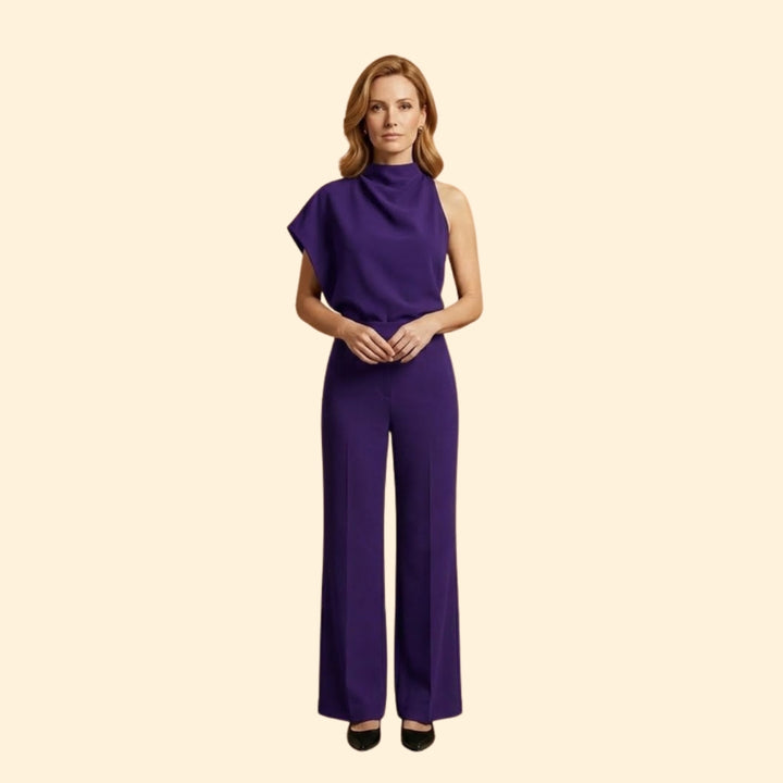 Women's Sleeveless Wide-Leg Jumpsuit