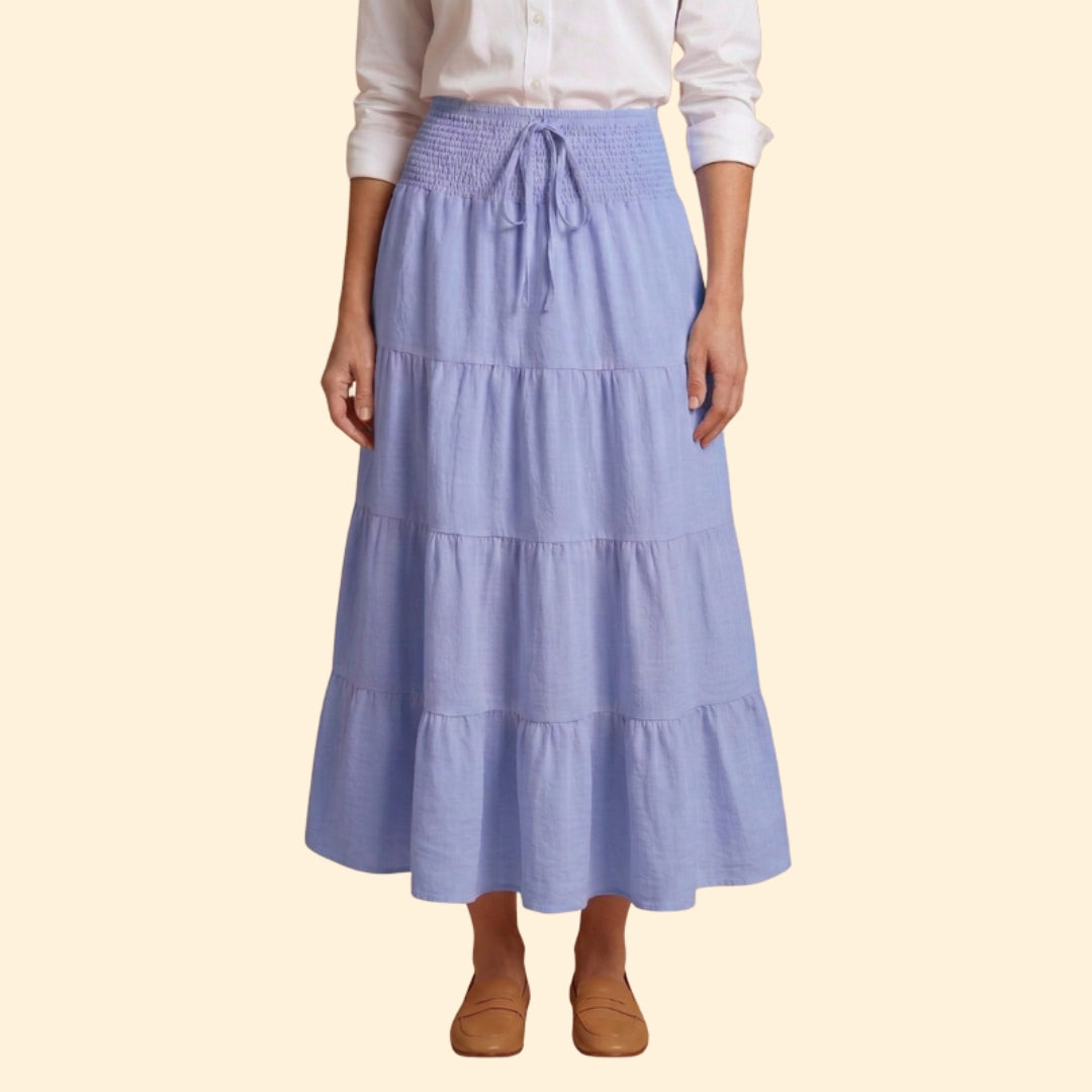 Women's Smocked Tiered Skirt