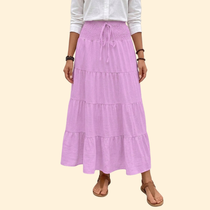 Women's Smocked Tiered Skirt