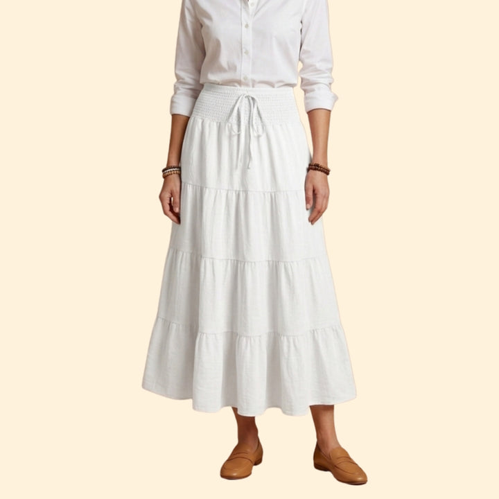 Women's Smocked Tiered Skirt