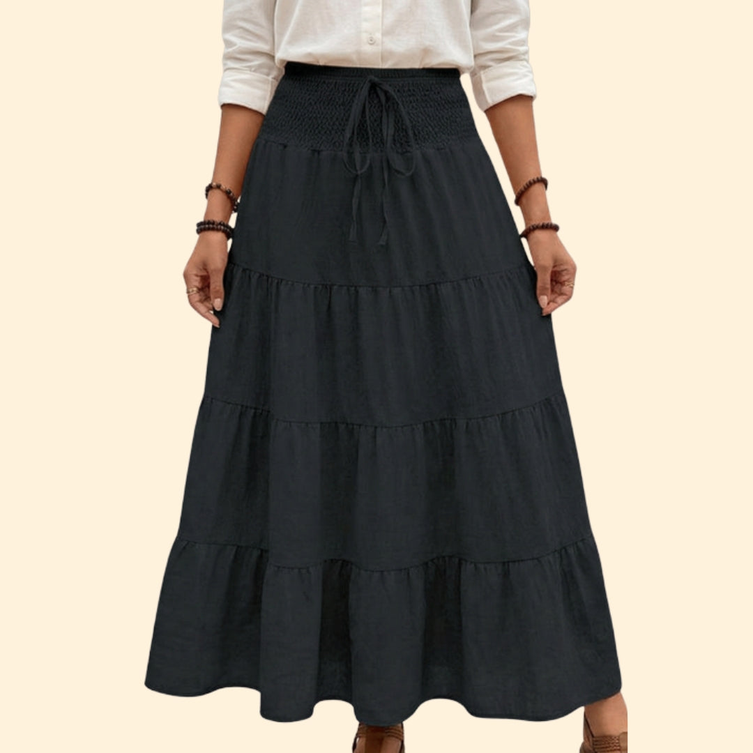 Women's Smocked Tiered Skirt