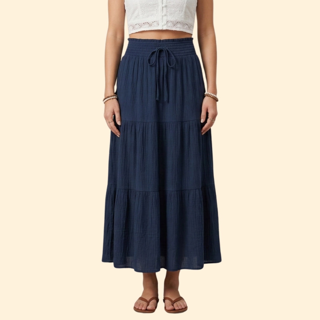 Women's Smocked Tiered Skirt