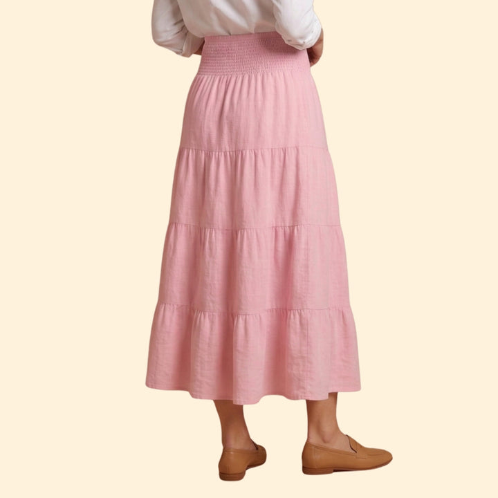 Women's Smocked Tiered Skirt