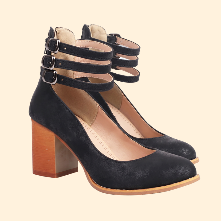 Women's Smooth Sandals with Heel