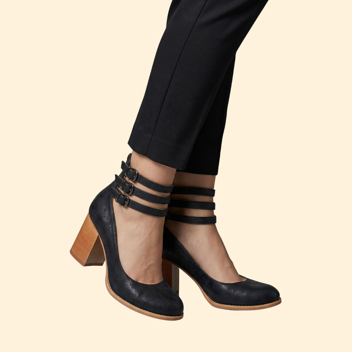 Women's Smooth Sandals with Heel