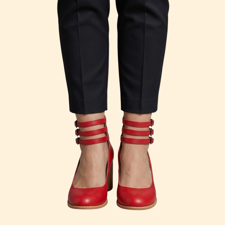 Women's Smooth Sandals with Heel