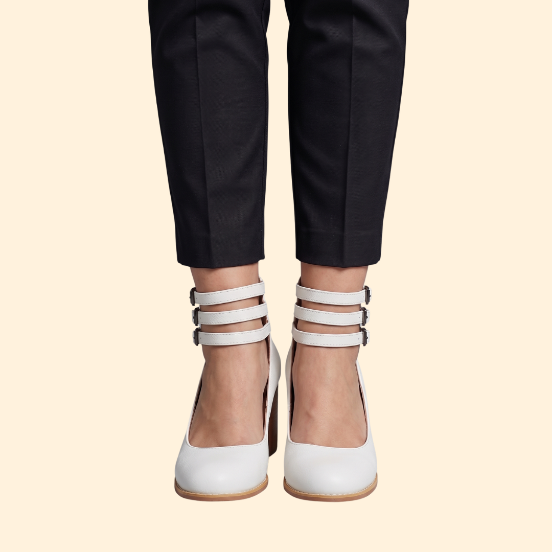 Women's Smooth Sandals with Heel