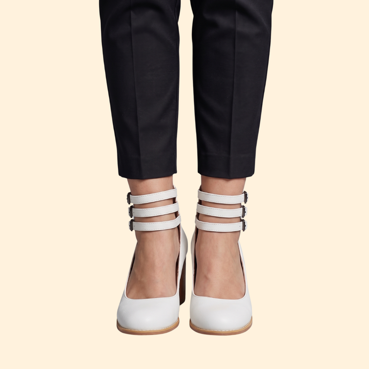 Women's Smooth Sandals with Heel