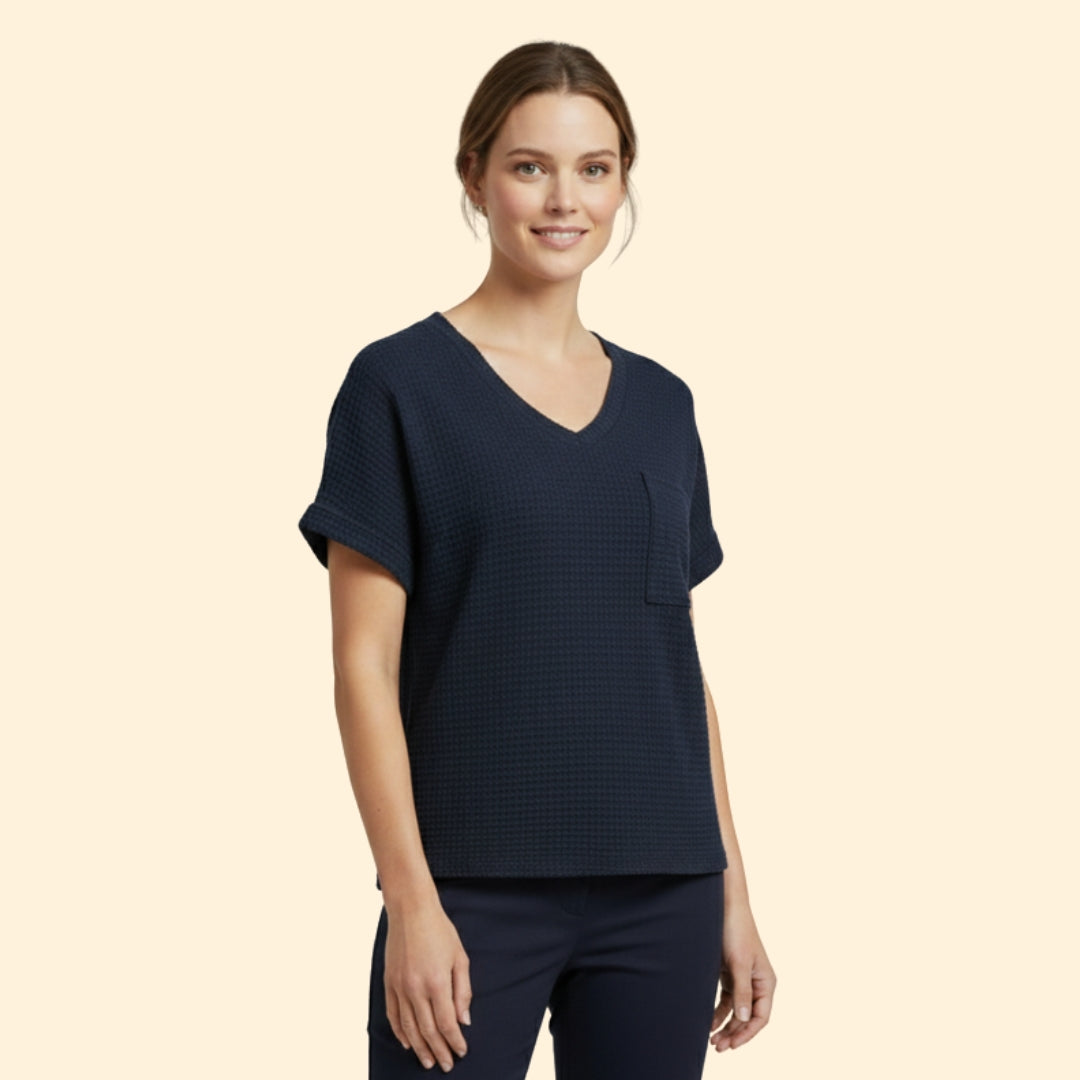 Women's Soft V-Neck Pocket T-shirt