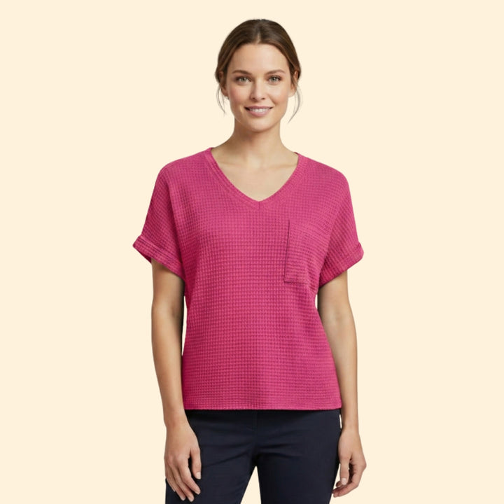 Women's Soft V-Neck Pocket T-shirt