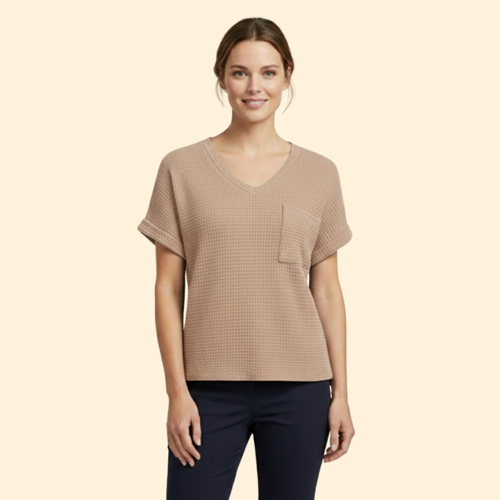 Women's Soft V-Neck Pocket T-shirt
