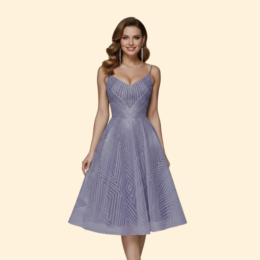 Women's Sparkling Beaded Midi Dress