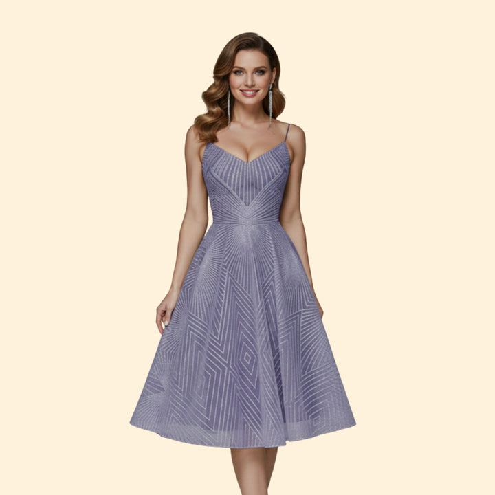 Women's Sparkling Beaded Midi Dress