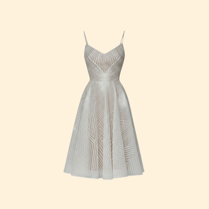 Women's Sparkling Beaded Midi Dress