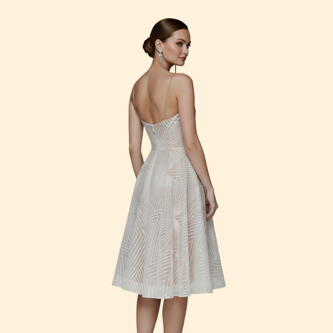 Women's Sparkling Beaded Midi Dress
