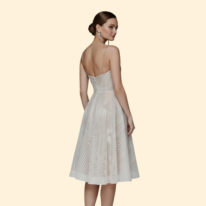 Women's Sparkling Beaded Midi Dress