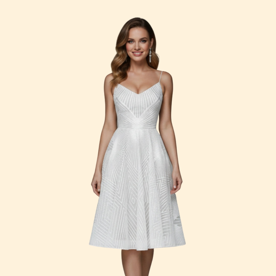 Women's Sparkling Beaded Midi Dress