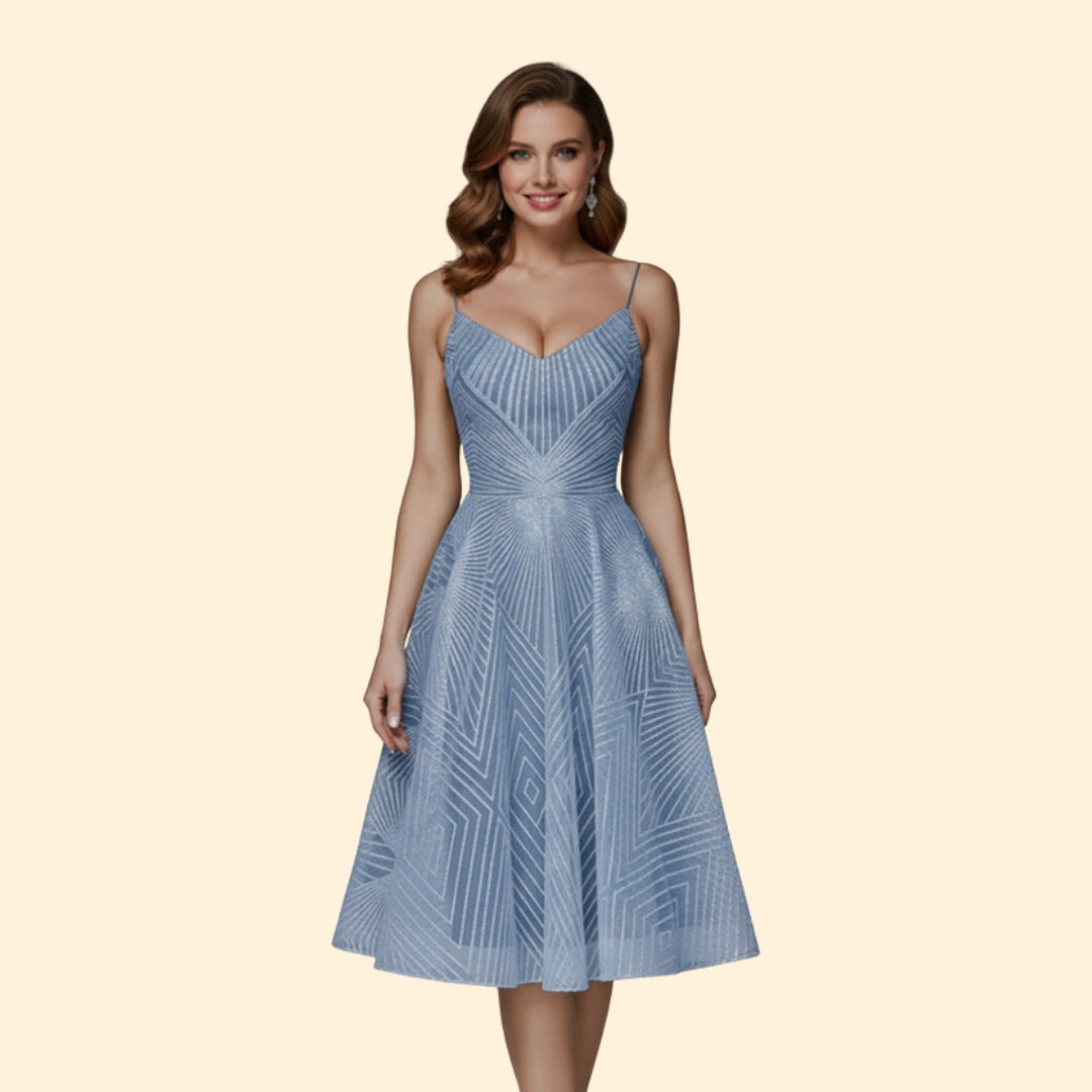 Women's Sparkling Beaded Midi Dress