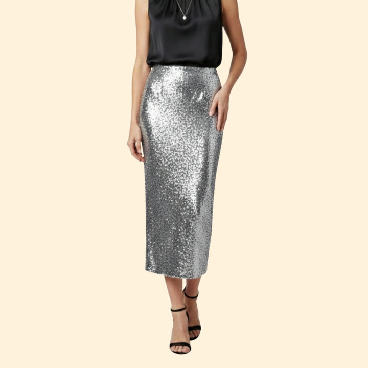 Women's Sparkling Midi Skirt